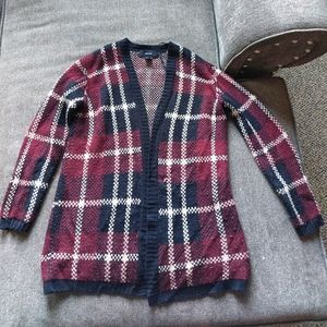 Plaid Cardigan